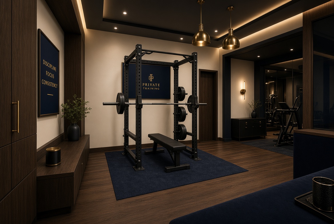 Compacte hoogwaardige private gym